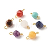 Natural Gemstone Links Connectors PALLOY-JF01237-1