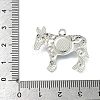 304 Stainless Steel with Dyed Synthetic Turquoise Pendants STAS-G374-05S-03-3