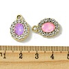 UV Plating Alloy with Mixed Color Glass Rhinestone Pendants FIND-B039-06G-3