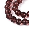 Transparent Glass Bead Strands GLAA-R095-8mm-36-3