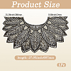 Polyester with Plastic Feather Sequin Shawls AJEW-CY0003-24-2