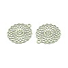 Spray Painted Hollow 430 Stainless Steel Pendants STAS-N121-10D-2