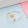 925 Sterling Silver Micro Pave Cubic Zirconia Open Cuff Rings for Women STER-N016-138SG-3