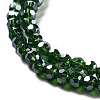 Electroplate Transparent Glass Beads Strands LS-EGLA-A035-T3mm-A10-3