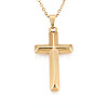 304 Stainless Steel Pendant Necklaces NJEW-T018-30G-4