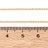 1MM Brass Ball Chain Necklaces for Women NJEW-Q351-01G-5