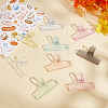 45Pcs 9 Colors Transparent Plastic Binder Clips AJEW-WA0003-80-3