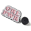 Word GRL PWR Enamel Pins JEWB-Q034-01D-2