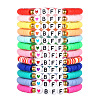 12Pcs Alloy & Polymer Clay & Resin Beaded Stretch Bracelets Set for Frinedship FS-WG9EC10-01-5