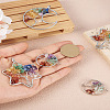 Fashewelry 6Pcs 3 Styles 7 Chakra Natural Mixed Gemstone Chip Bigs Pendants FIND-FW0001-36-29