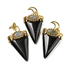 Natural Obsidian Big Pendants G-F639-06E-G-1