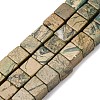 Natural Verdite Stone Beads Strands G-B155-C11-8x8mm-2