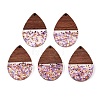 Epoxy Resin & Walnut Wood Pendants RESI-T057-11C-1