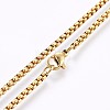 304 Stainless Steel Box Chain Necklaces NJEW-O102-19G-2