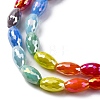 Electroplate & Gradient Color Glass Beads Strands LAMP-M023-04B-4