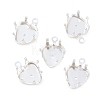 Heart Brass Sew on Prong Settings KK-C163-14A-S-1