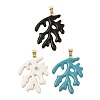 Rack Plating Brass Enamel Pendants KK-Z074-12G-1