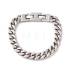 Non-Tarnish 304 Stainless Steel Chunky Curb Chains Bracelet for Men Women BJEW-E107-11P-02-1