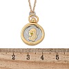 Brass Twelve Constellations Tarot Pendant Necklaces NJEW-Q006-01H-G-3