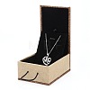 Rectangle Wooden Pendant Necklace Boxes  OBOX-N013-03-4