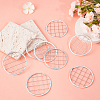 24Pcs 304 Stainless Steel Mesh Lids for Water Planting Glass Vase AJEW-BC0002-18-4