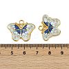 304 Stainless Steel Enamel Pendants STAS-L290-22G-3