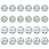 24Pcs 4 Styles Flat Round Iron Brooches for Wedding JEWB-FG0001-79-1