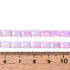 Anti-Tarnish Electroplate Glass Beads Strands GLAA-T025-29C-4