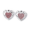 Alloy Rhinestone Pendants PALLOY-P287-17P-01-2