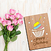 Bamboo Greeting Card & Paper Envelope with Bowknot AJEW-WH0202-006-6