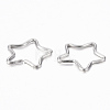 304 Stainless Steel Keychain Clasp Findings STAS-G161-07A-2