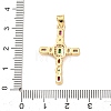 Brass Micro Pave Cubic Zirconia Pendants KK-P352-03B-G-3