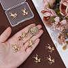 8Pcs Brass Micro Pave Cubic Zirconia Pendants KK-PH0014-77-3
