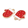 Christmas Light Gold Tone Alloy Enamel Pendants FIND-C031-04KCG-2