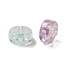 UV Plating Rainbow Iridescent Acrylic Beads X-OACR-F009-07-2