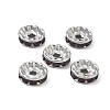 304 Stainless Steel Rhinestone Spacer Beads RB-CBA18B7-01P-14-1