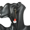 Christmas 304 Stainless Steel with Glass Cylinder Seed Beads Ear Thread EJEW-MZ00817-5