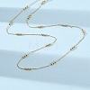 2MM Brass Round Ball Cable Chain Necklaces MAK-L045-01G-3