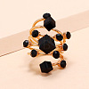 Alloy Rhinestone Multi-layer Rings VU7935-4-2