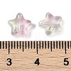 Transparent Spray Painted Glass Beads X1-GLAA-NH0003-01-4