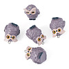 5Pcs Opaque Resin Pendants RESI-TADJ0001-26B-2