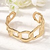 Boho 304 Stainless Steel Twisted Link Cuff Bangles SA-CBA1E89-01D-G-2