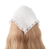 Lace Bandana Kerchief Tie Back Headwrap PW-WG47298-02-3