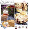 20Pcs 10 Styles Flower & Bee & Butterfly & Beetle Alloy Enamel Dangle Wine Glass Charms AJEW-BC0003-17-7