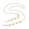 Ocean Series Shell & Starfish & Turtles 304 Stainless Steel Eyeglass Chains AJEW-EH00409-3