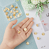 30Pcs Smooth Surface Alloy Stud Earring Findings FIND-FH0005-76-3