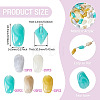 100Pcs 5 Colors Opaque Acrylic Beads OACR-TA0004-98-4