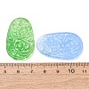 Dyed Natural Quartz Carved Pendants GG-CBA0022-11-3