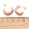 Rack Plating Brass Enamel Stud Earrings KK-CBAB1AF-38B-G-5