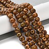 Dyed & Heated Tibetan Style dZi Beads Strands G-P564-A01-01B-2